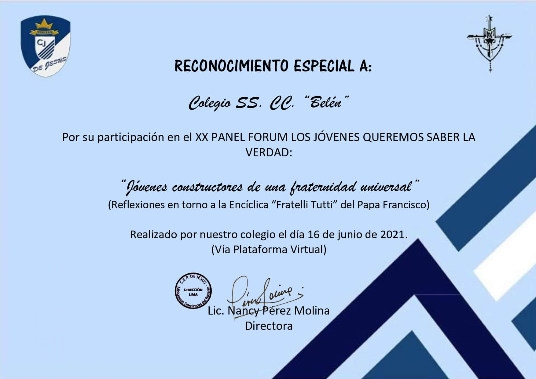 Reconocimiento a nuestros estudiantes